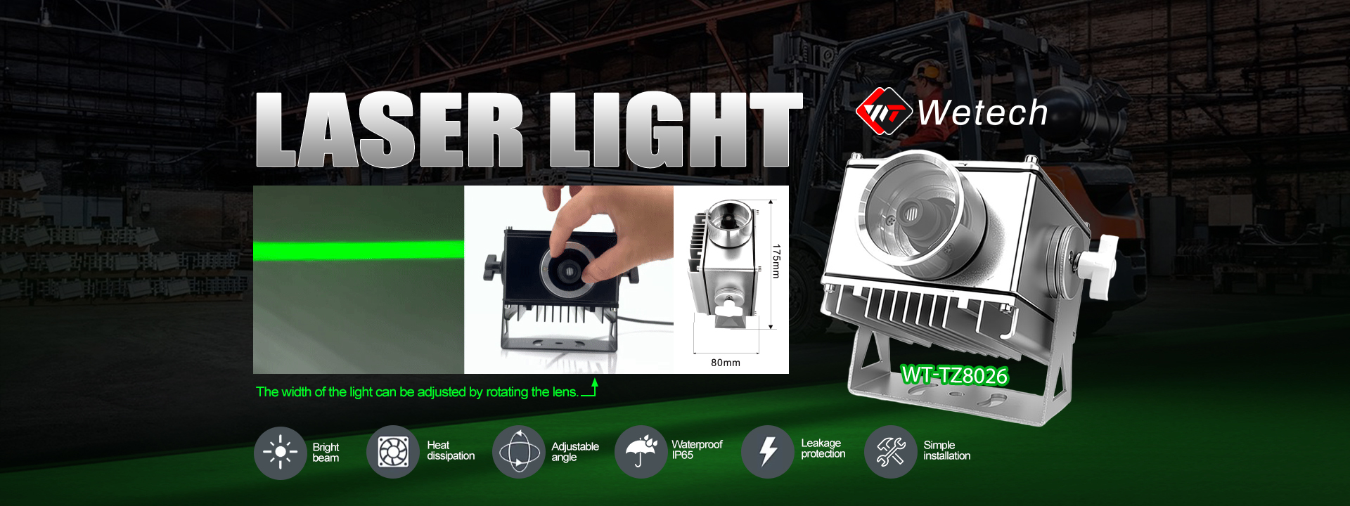 quality Forklift Red Zone Light factory
