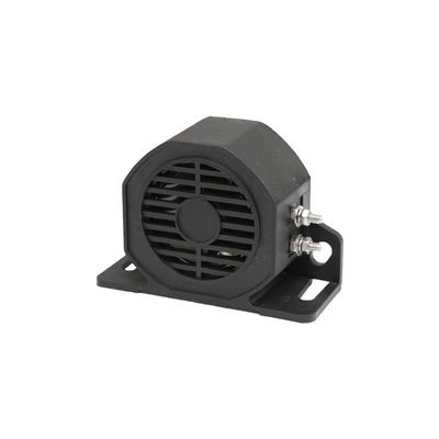 IP67 Forklift Backup Alarm Black Forklift Reversing Beeper 15W With Durable Nylon Material