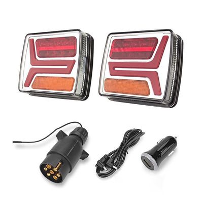 Rechargeable Wireless Trailer Lights 4.2V Magnetic Tail Light Kit IP67