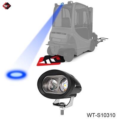 Waterproof Forklift Blue Spot Light 10W LED Blue Spot Light 10V - 80V With Diecast Aluminum Housing
