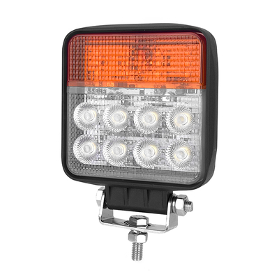 LED Working Light Waterproof 12V 24V DC 24W Flood Beam with Turn Signal and Durable Design