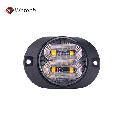 Flash Strobe Lights 12V 24V LED Amber Strobe Warning Light For Trucks 3m Sticker