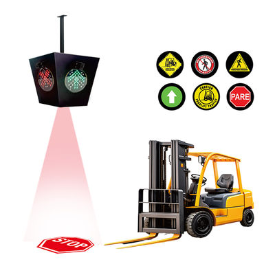 AI Smart Forklift Red Zone Light with 100-220v AC and Aluminum Alloy Construction for Warehouse Safety