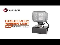 WT-239001 Forklift Red Zone Light 30W LED Forklift Safety Lights With Bracket Stainless Steel