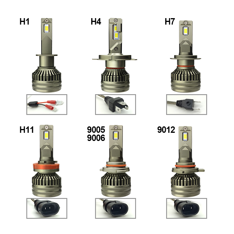 WETECH 35W LED Headlight Bulbs 9012 Socket Auto Car LED Headlamp