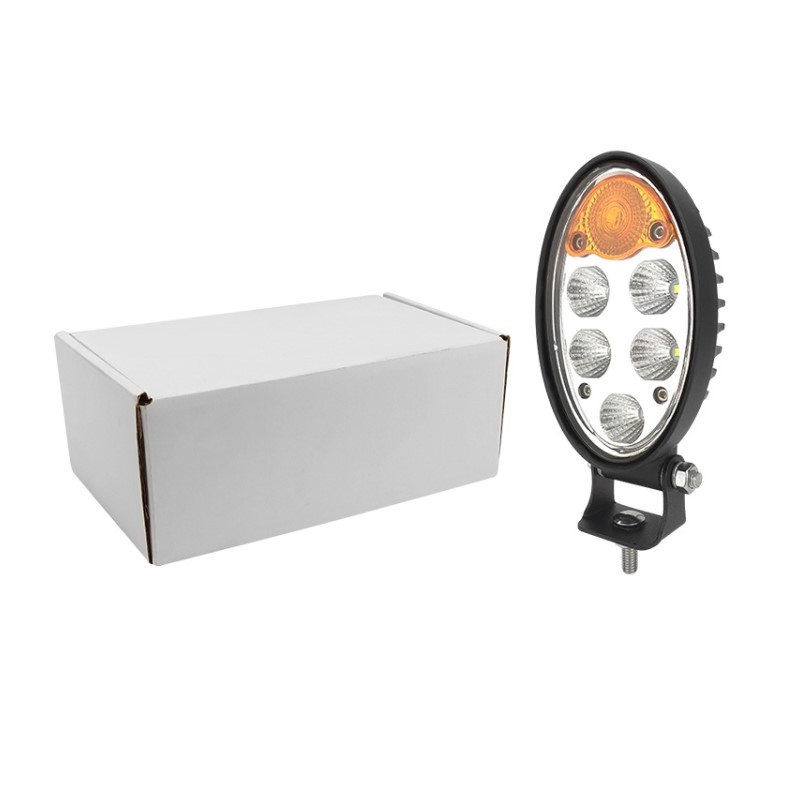 WETECH 36W Vertical LED Combination Work Lights 5.6" Oval Tractor Lights with Turn Signal