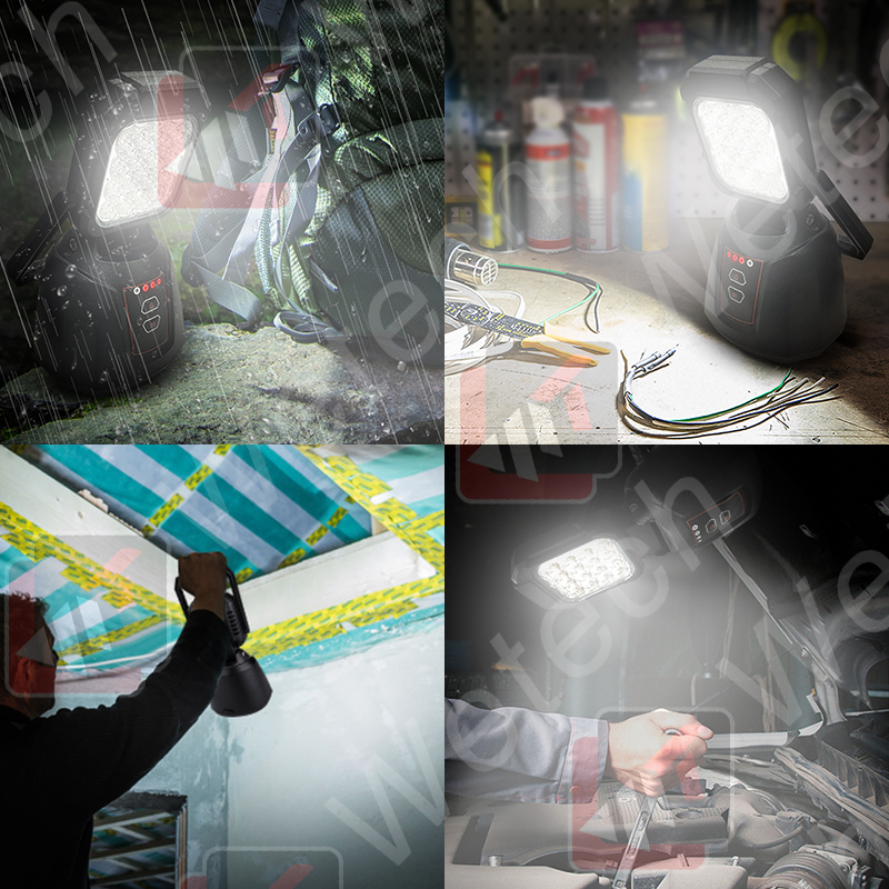 WETECH 16W LED Emergency Lantern Handheld Rechargeable Work Lights