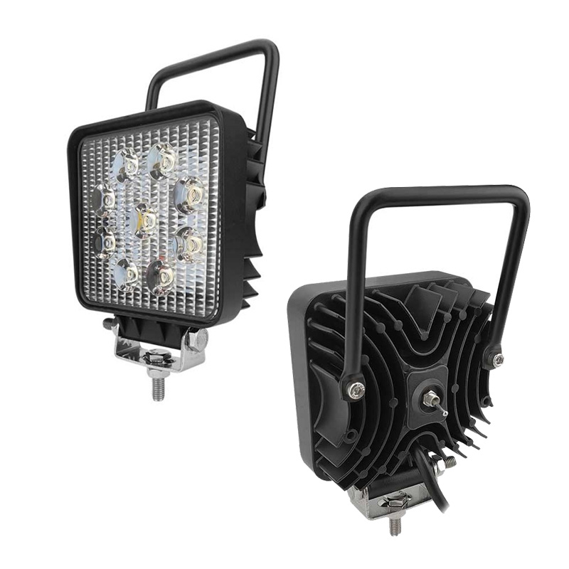 WETECH 27W 5" Square LED Work Lights With Switch and Handle