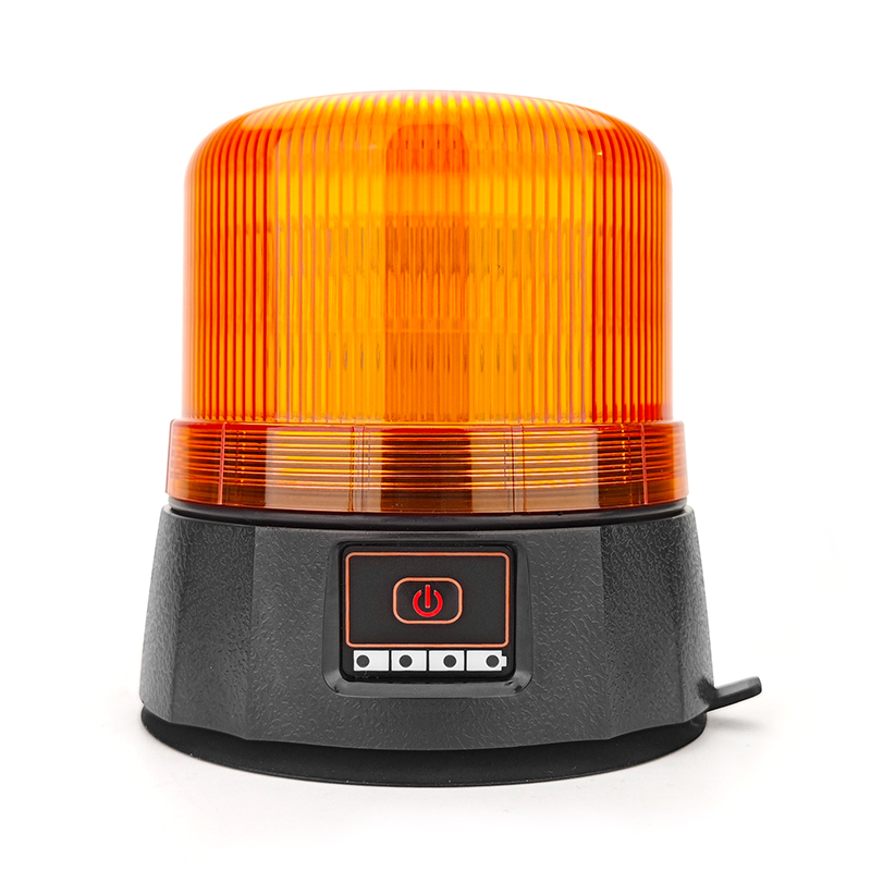 WETECH High Cover Model Beacon Signal Rechargeable LED Flashing Warning Light With Magnet Sucker Type