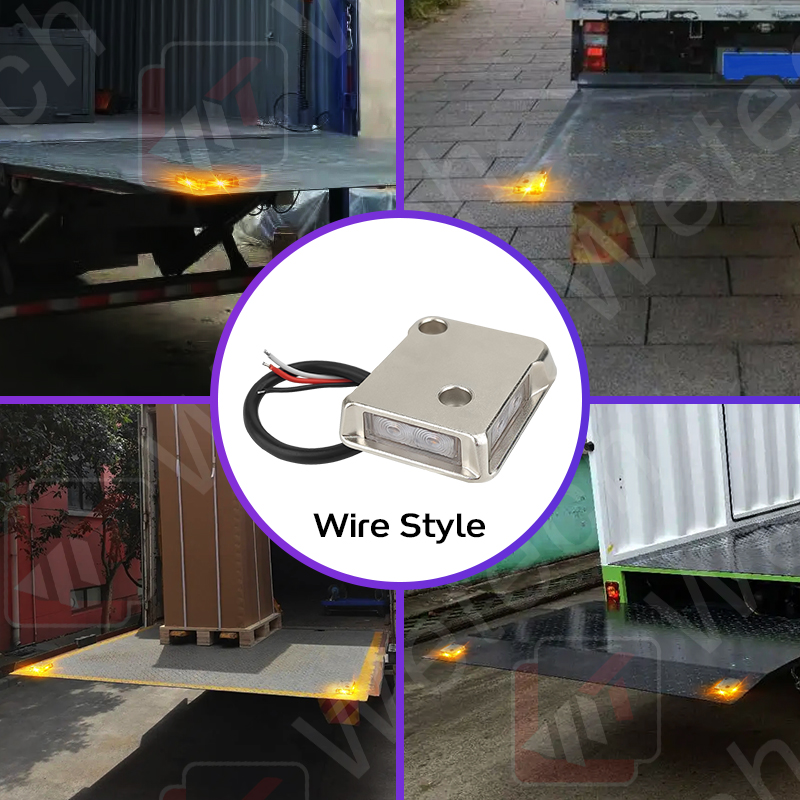 WETECH 2" Tail Lift Platform Warning Lights Strobe Safety Lamp