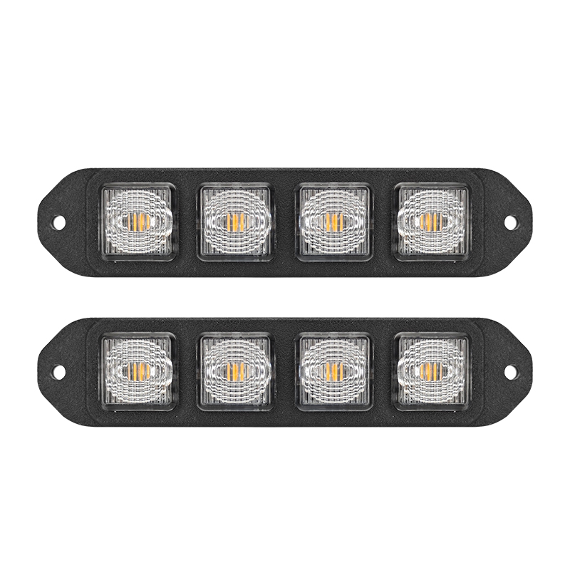 WETECH 12W Strobe Lights Vehicle Side Marker Surface Mount