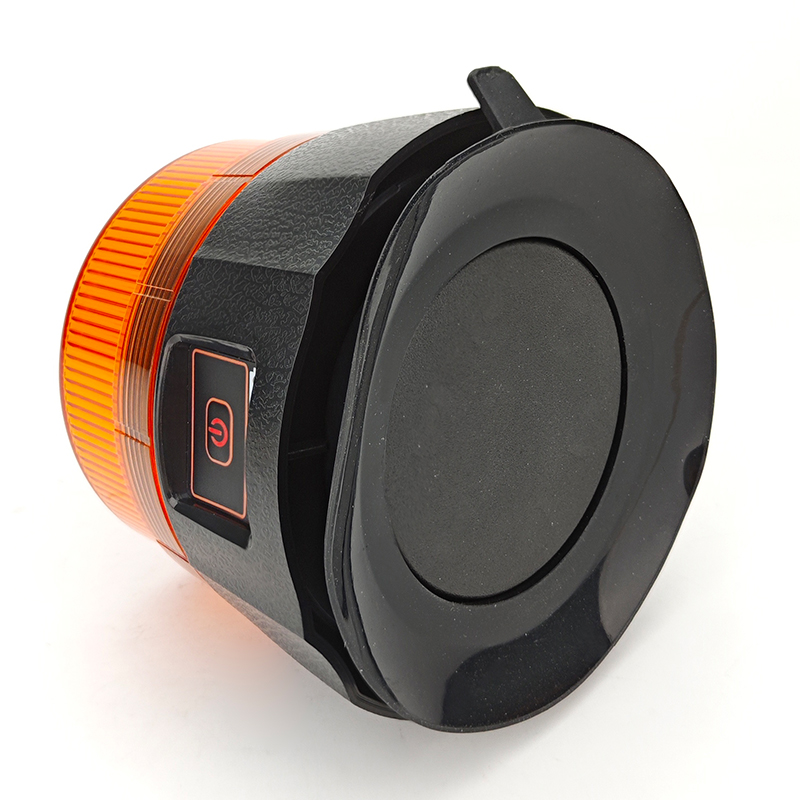 WETECH Low Cover Model Beacon Signal Rechargeable LED Flashing Warning Light With Magnet Sucker Type