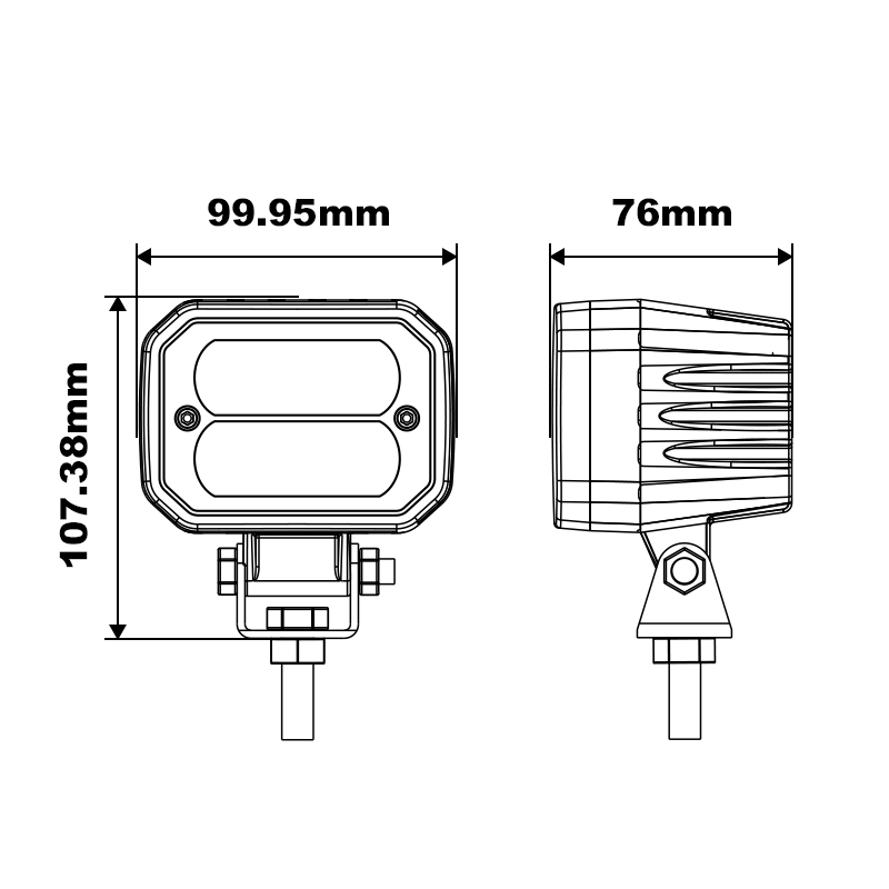 WETECH 30W Forklift Warning Light Line Beam Safety Lamp