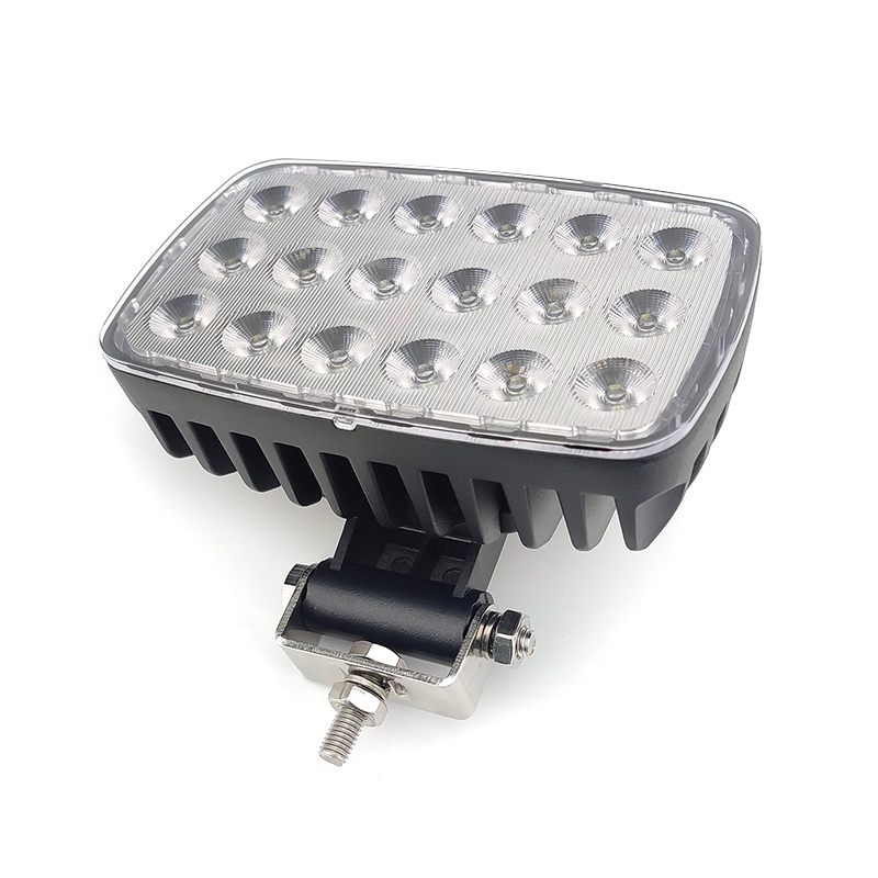 WETECH 90W 6.5" LED Work Lights Rectangular Swivel Bracket Flood WorkLight