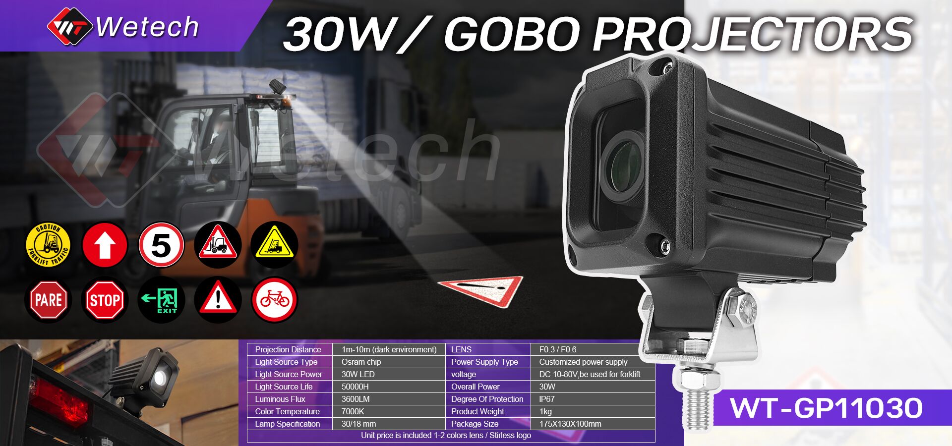 Gobo Projector Custom Logo Advertising Light