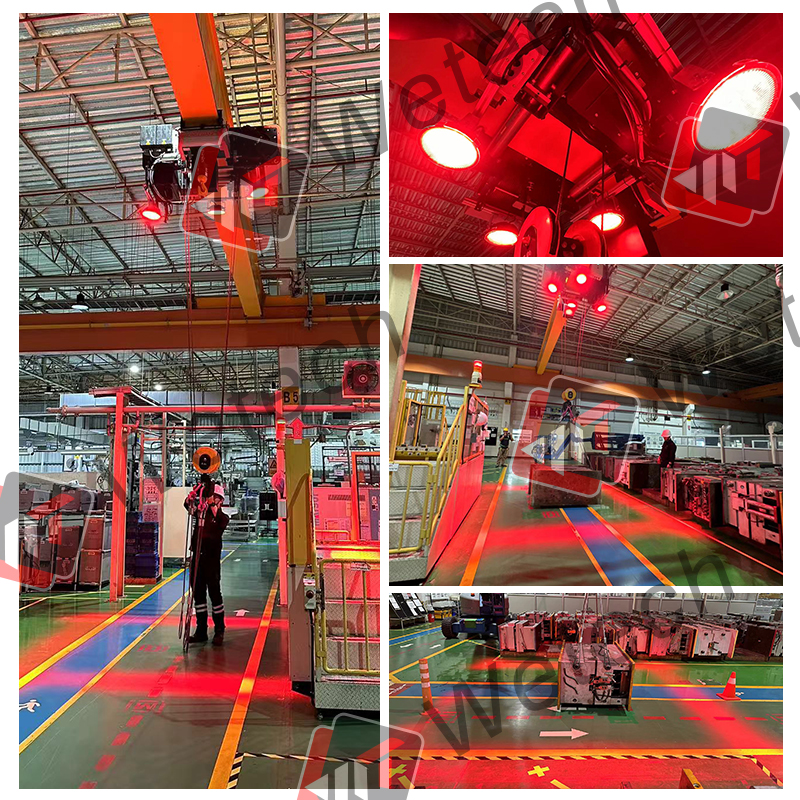 WETECH 120W High Power LED Overhead Crane Warning and Safety Lights