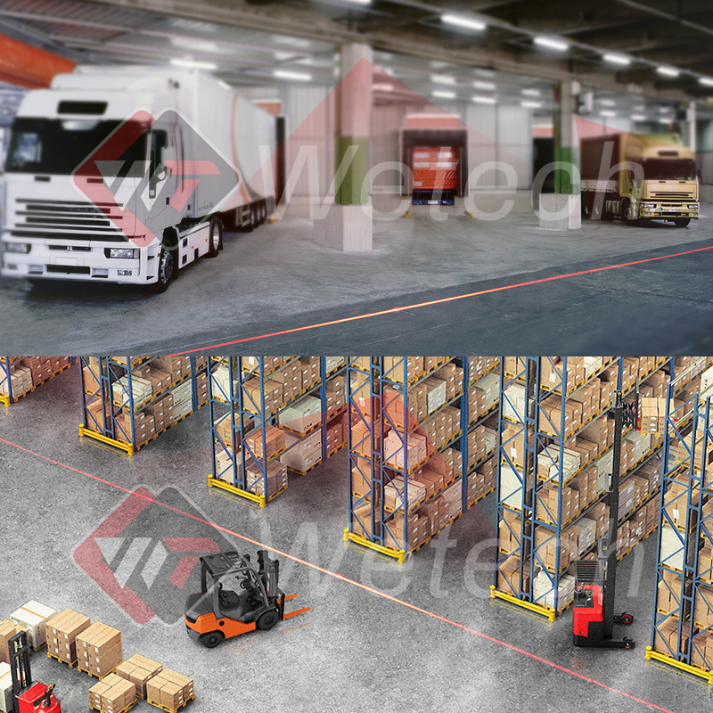 LED Laser Light Warehouse Red Area Warning Linear Light
